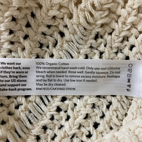 NWT Eileen Fisher Open Knit Organic Cotton Top size X-Small - Picture 5 of 5